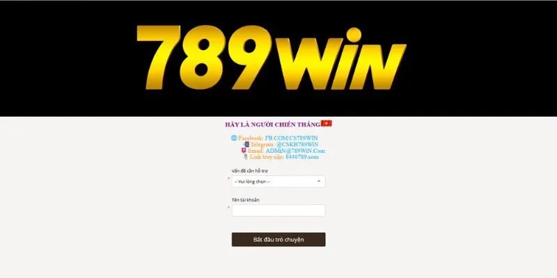 Chat trực tuyến - Hình thức liên hệ 789win khi gặp sự cố